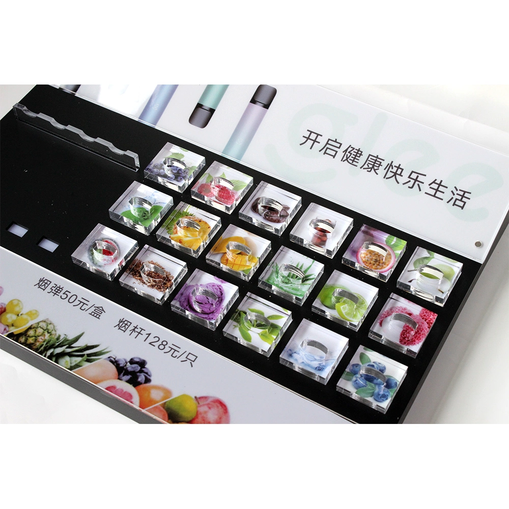 Popular Acrylic Display Products Electronic Cigarette Display Rack with LED for Retail Stores