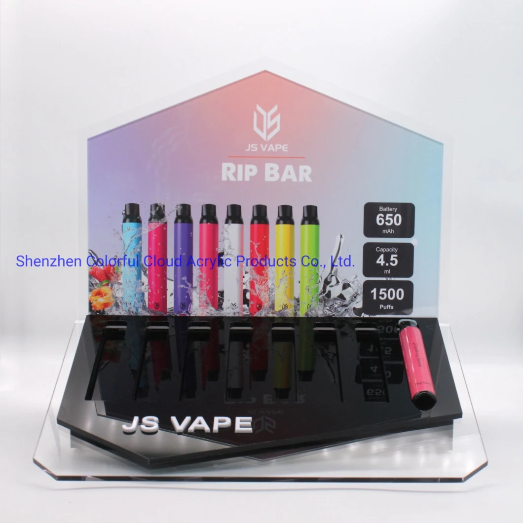 Customized High Transparent Acrylic Products Display Rack Vape Set Display Rack