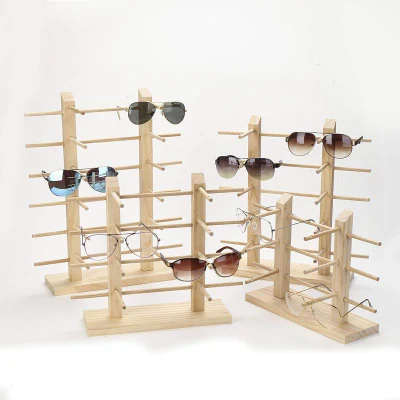 Solid Wood Glasses Store Storage Rack Display Sunglasses Bracket Glasses Frame Eyewear Displays